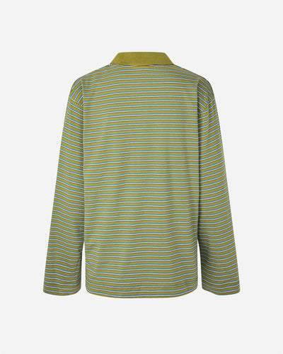 Jeanni - Green Polo Stripe