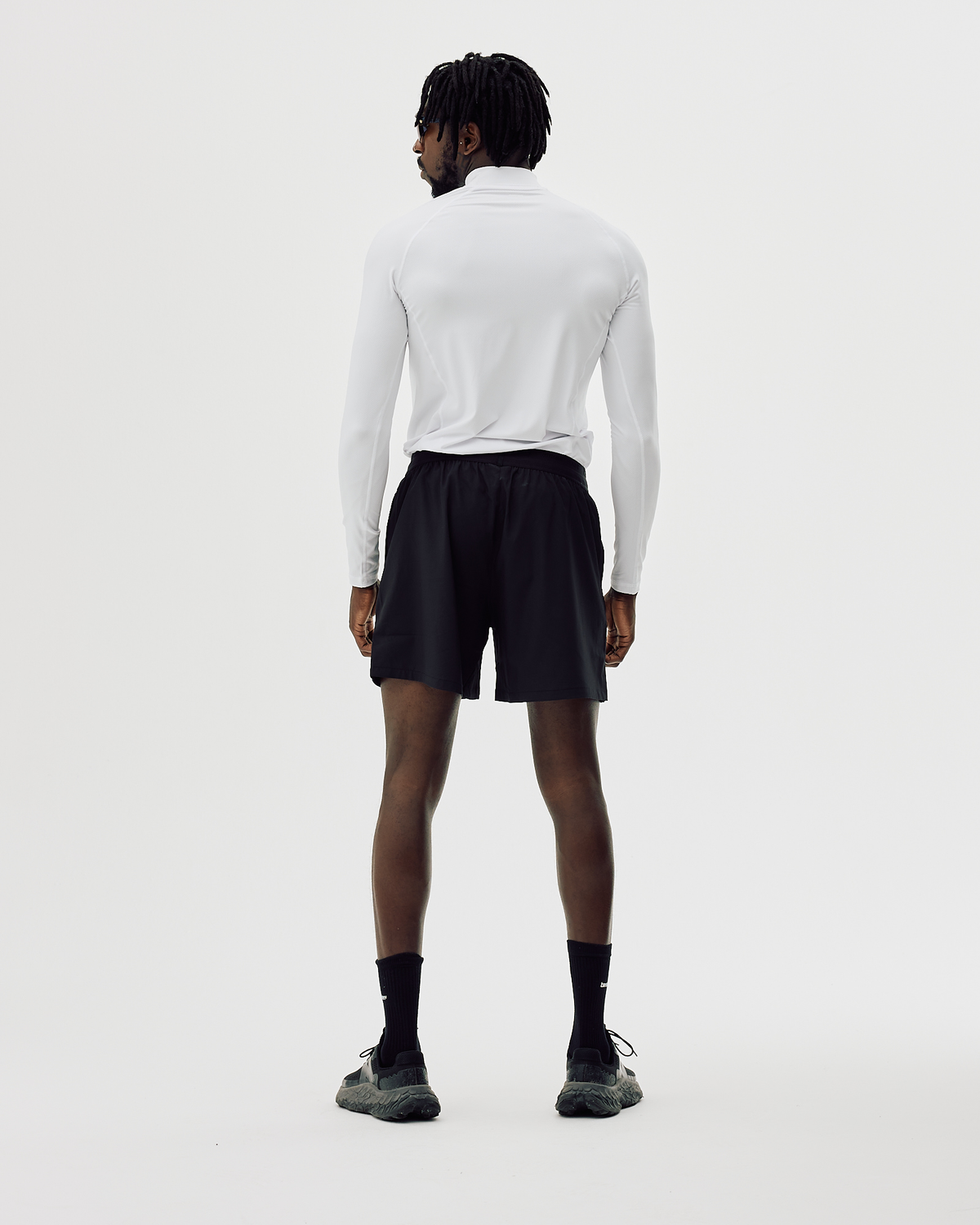 Men's Mock Neck Base Layer - White