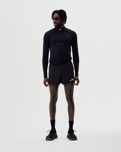 Men's Mock Neck Base Layer - Black Onyx