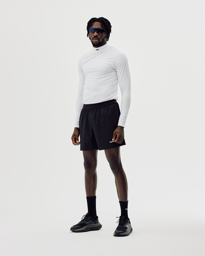 Men's Mock Neck Base Layer - White