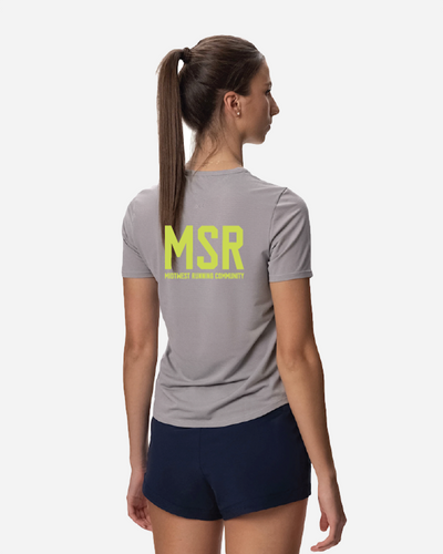 Stopwatch Short Sleeve Women - Light Grey Heather