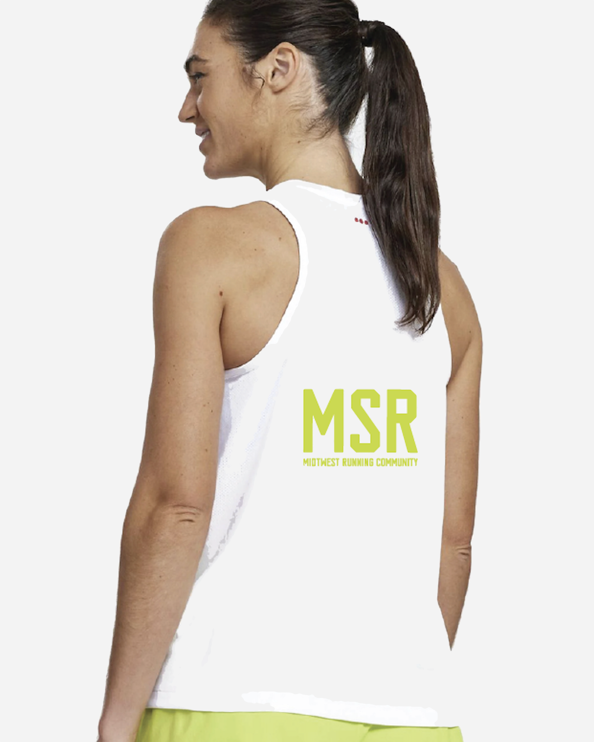 Stopwatch Singlet Women - White