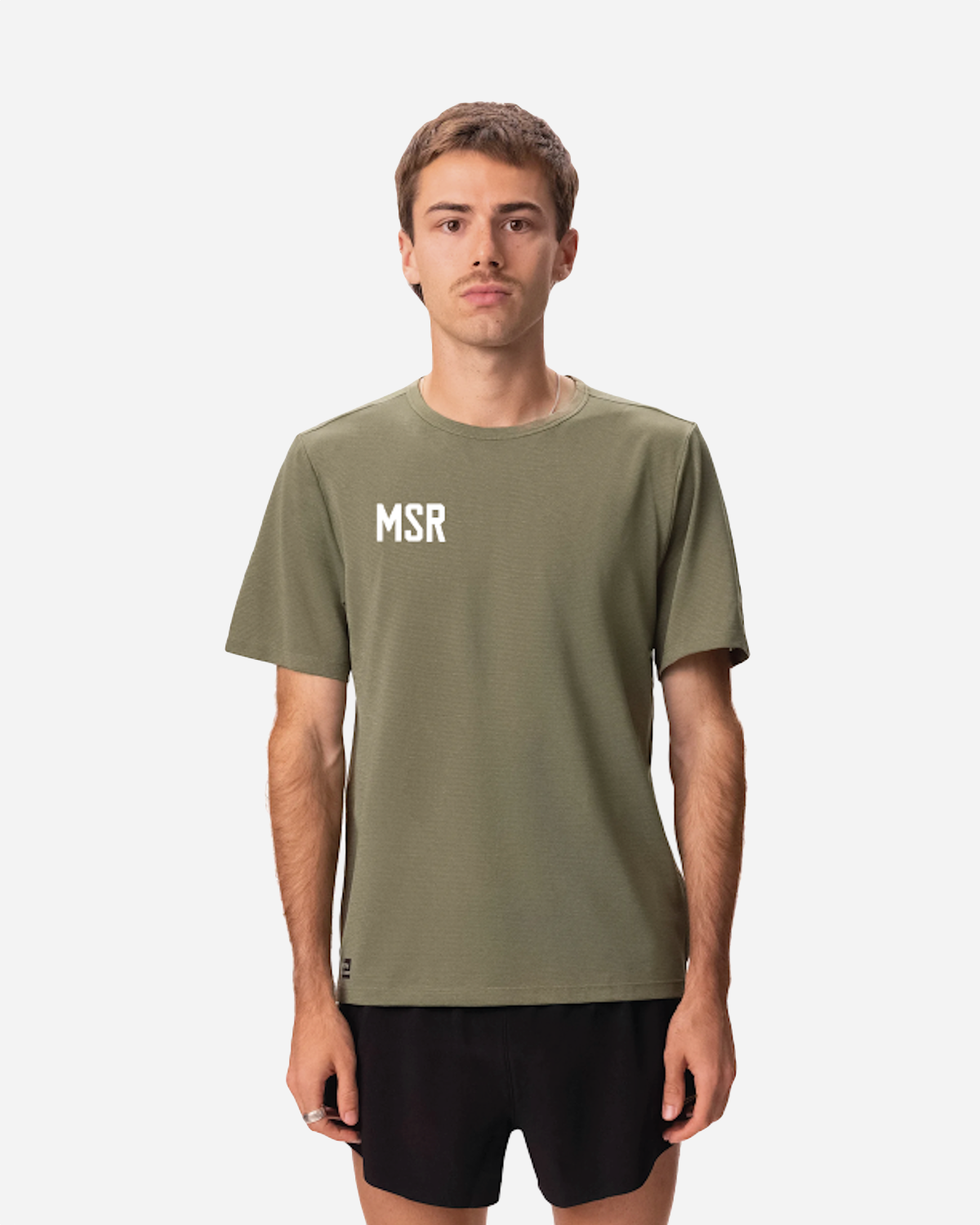 Stopwatch Short Sleeve Men - Olivine Heather