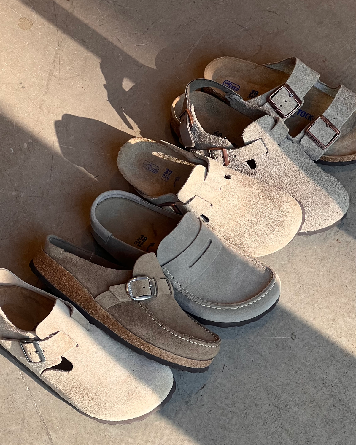 Buckley Suede Leather Narrow - Gray Taupe