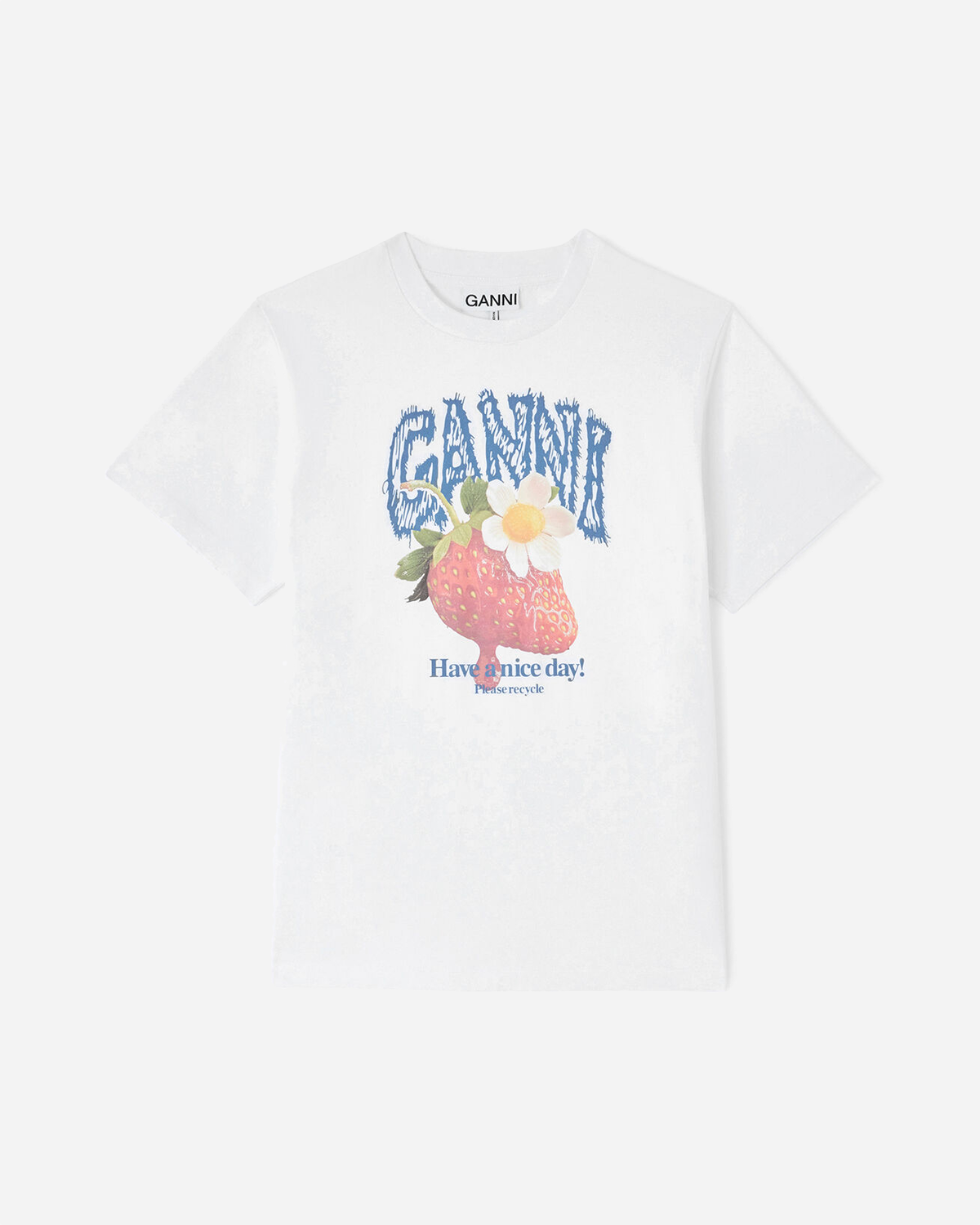 Basic Cotton Jersey Strawberry Print