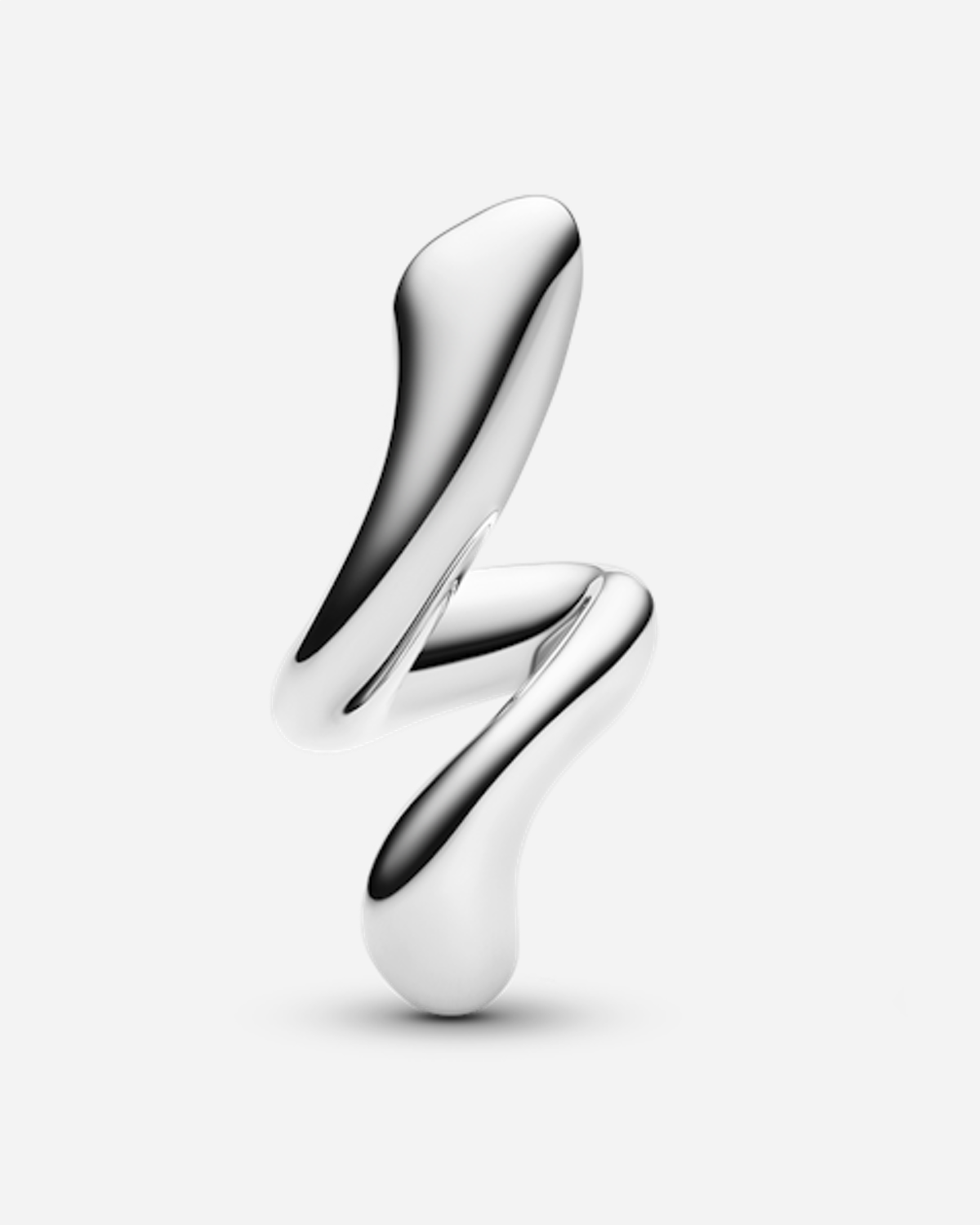 Coil Curl Stud Right  - Silver