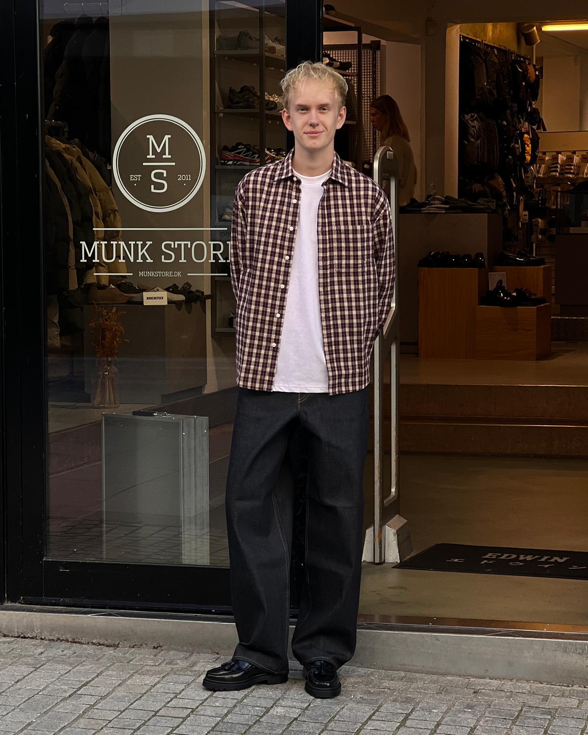 Wide Pant Blue - Unwashed