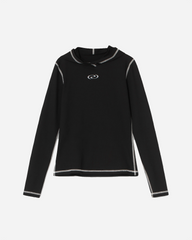 AliRS Hoodie Blouse - Black