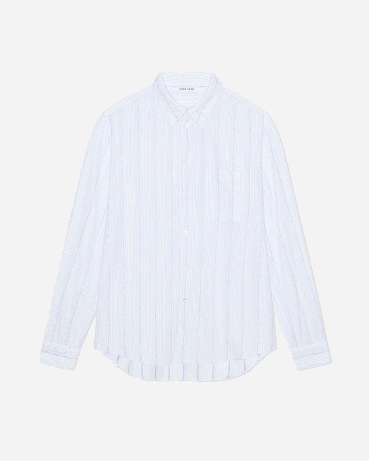 Timothy Jaquard Shirt - Blue Stripe