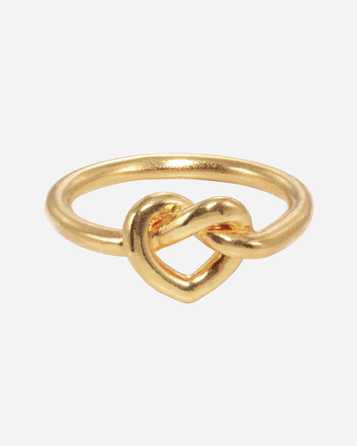 Tied Heart Ring - Guld