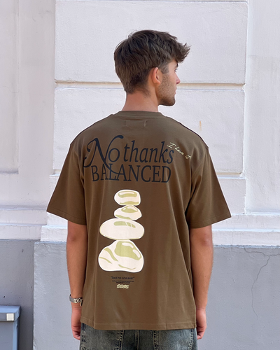 Baine Balance tee - Dark Brown