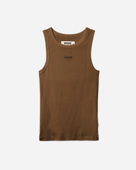 Dee Rib Tank Top - Mid Brown