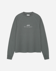 Waffle Raglan Longsleeve - Iron Gate