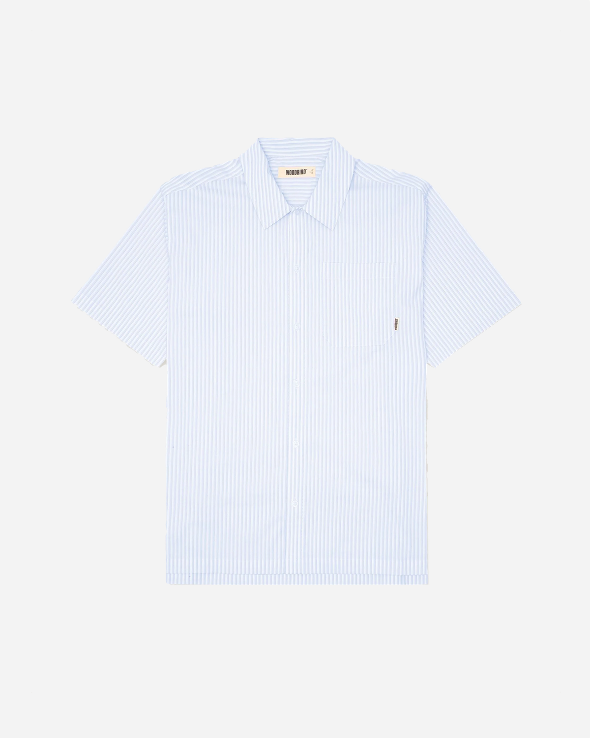 Banks Stripe Shirt - White / Light blue