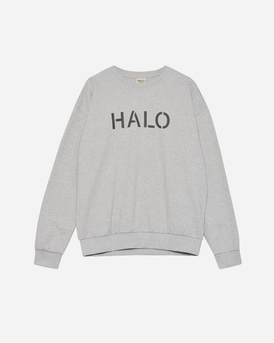 Halo Uniform Boxy Crew - Light Grey Melange