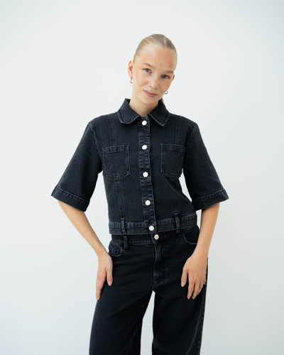 NO 05 - Black Washed Denim