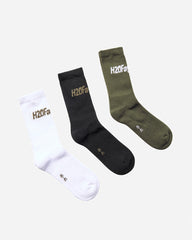 Suck Socks - 3-pack - White/Black/Forest Green