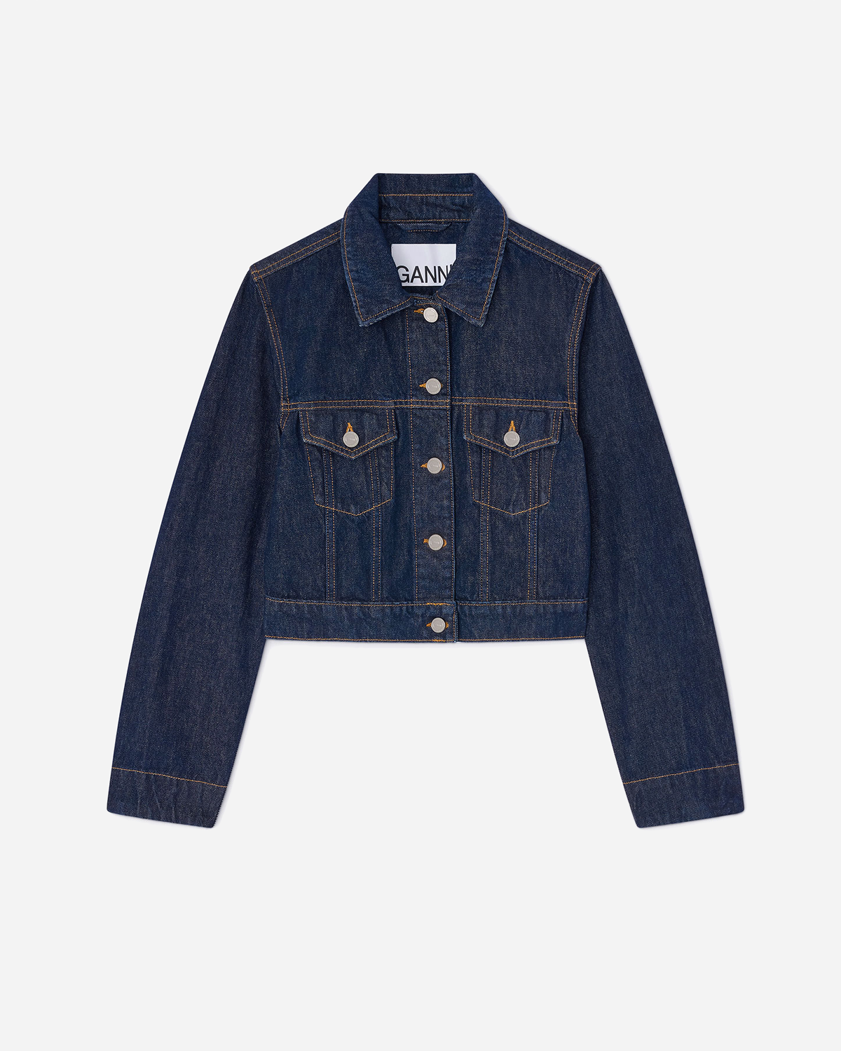Rinse Denim Cropped Jacket