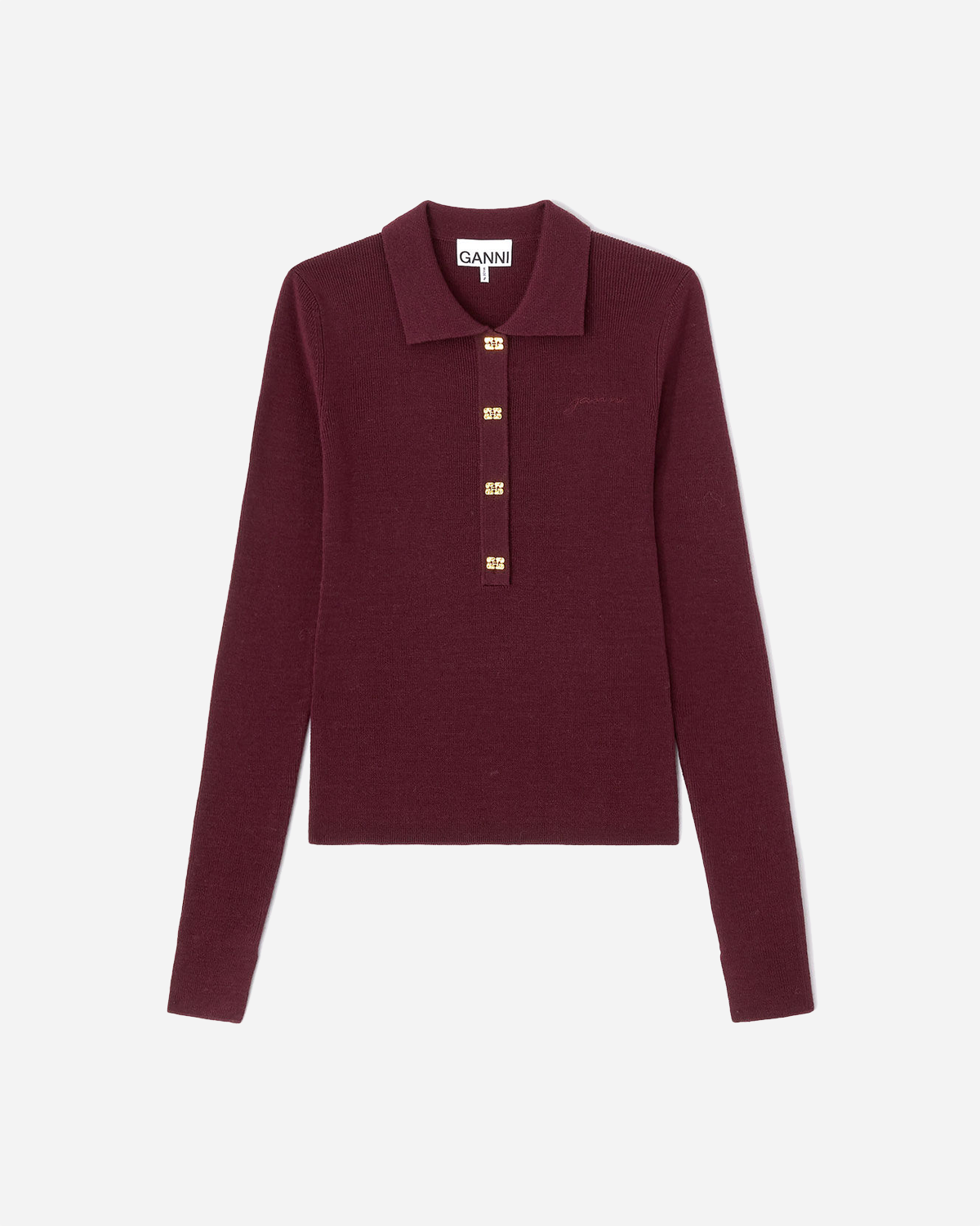Mini Ribbed Merino Polo