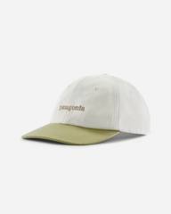 Fitz Roy Icon Trad Cap - Text Logo: Birch White w/Gumtree Green