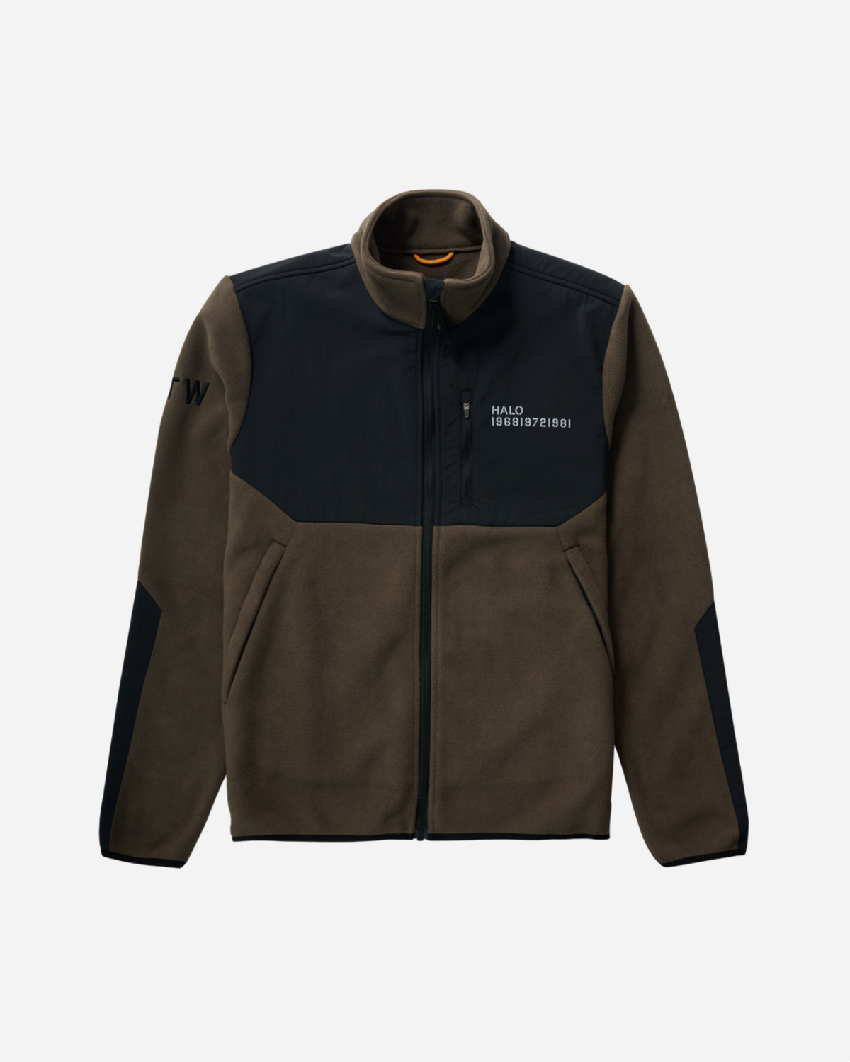 Halo Blocked Zip Fleece - Chocolate Torte
