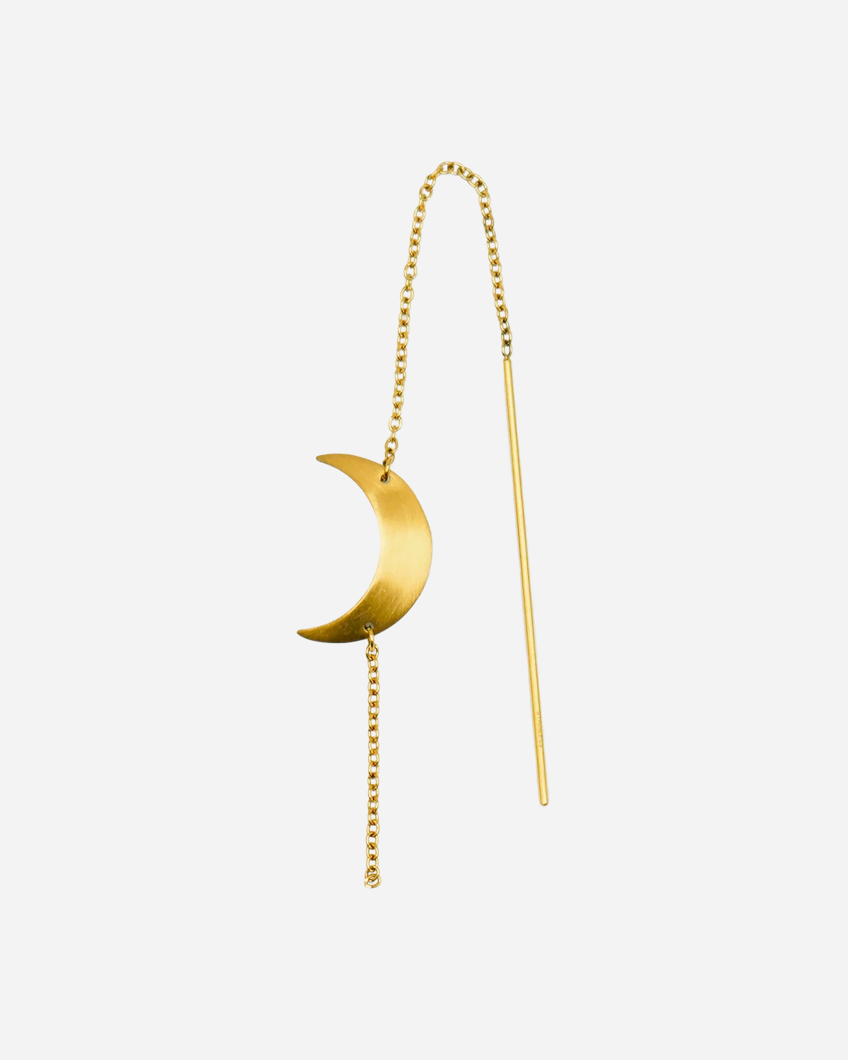 Big Half Moon chain earring