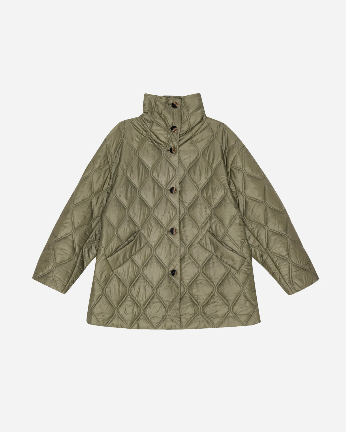 Shiny Quilt Jacket - Fallen Rock