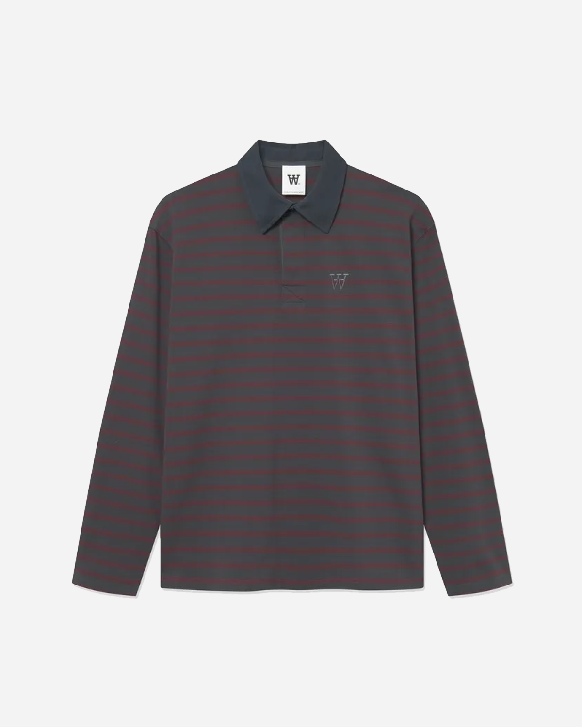 WWLandon polo - Black sand stripe