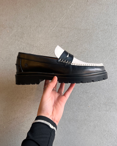 Leduc - Black & white leather