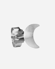 Small Half Moon Stud - Silver