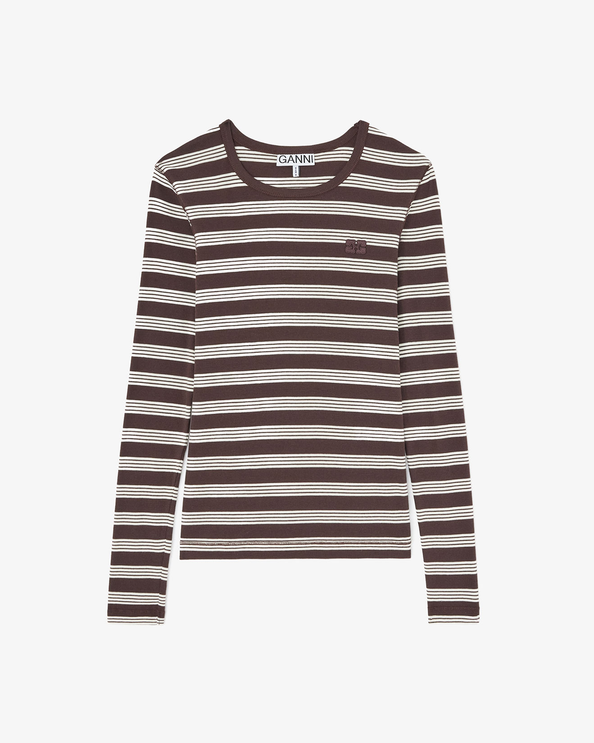 Soft Cotton Rib Longsleeve Top Stripe