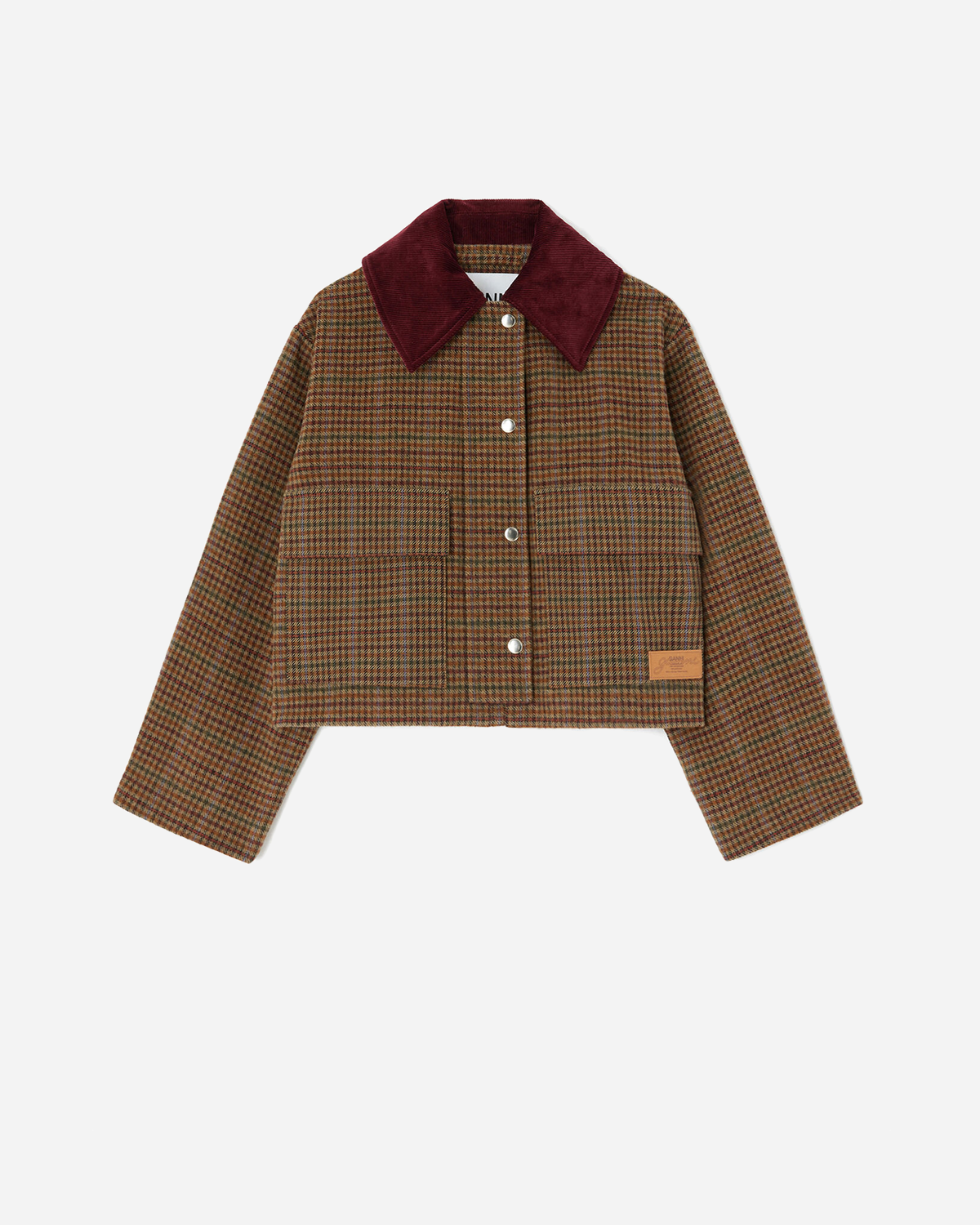 Heavy Check Twill Short Barn Jacket