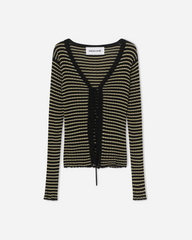FinnleyRS Knit Cardigan - Yellow Stripe