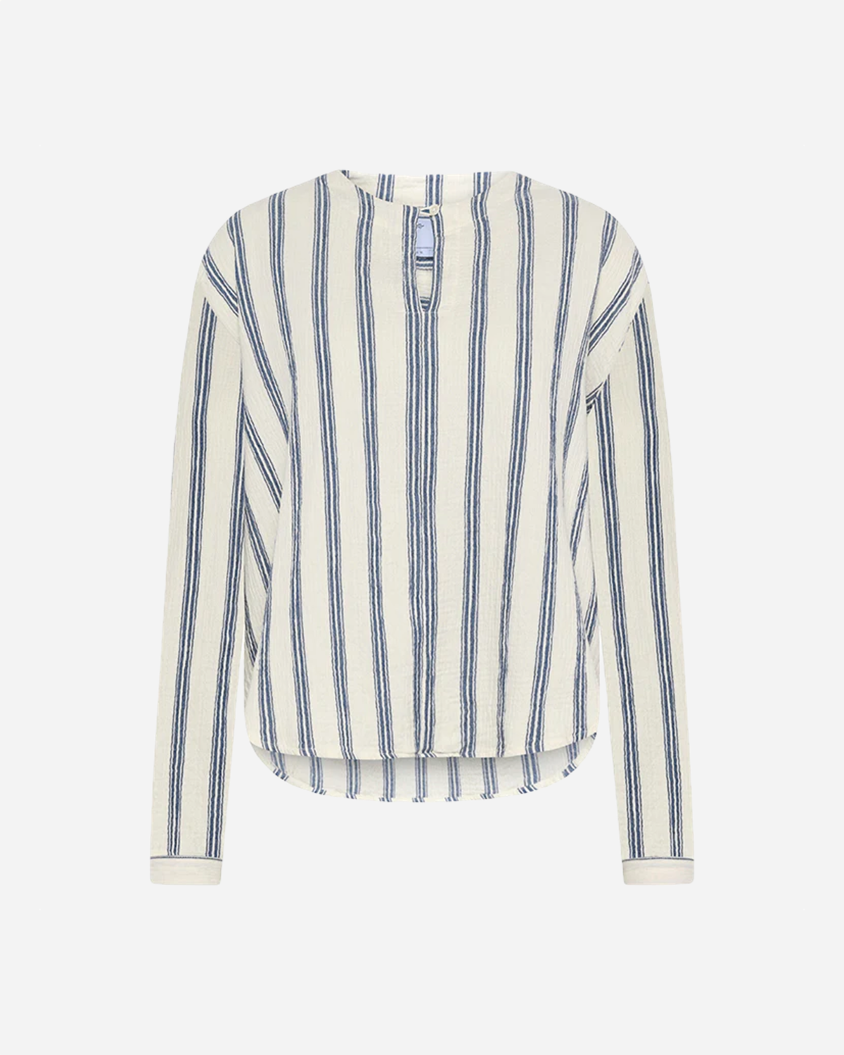 Poppy stripe blouse - Cream/ocean