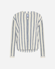 Poppy stripe blouse - Cream/ocean