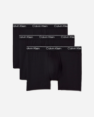 3 Pack Boxer Briefs / Microfibre Stretch - Black