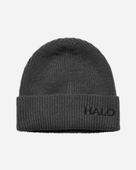 Halo Wool Rib Beanie - Asphalt