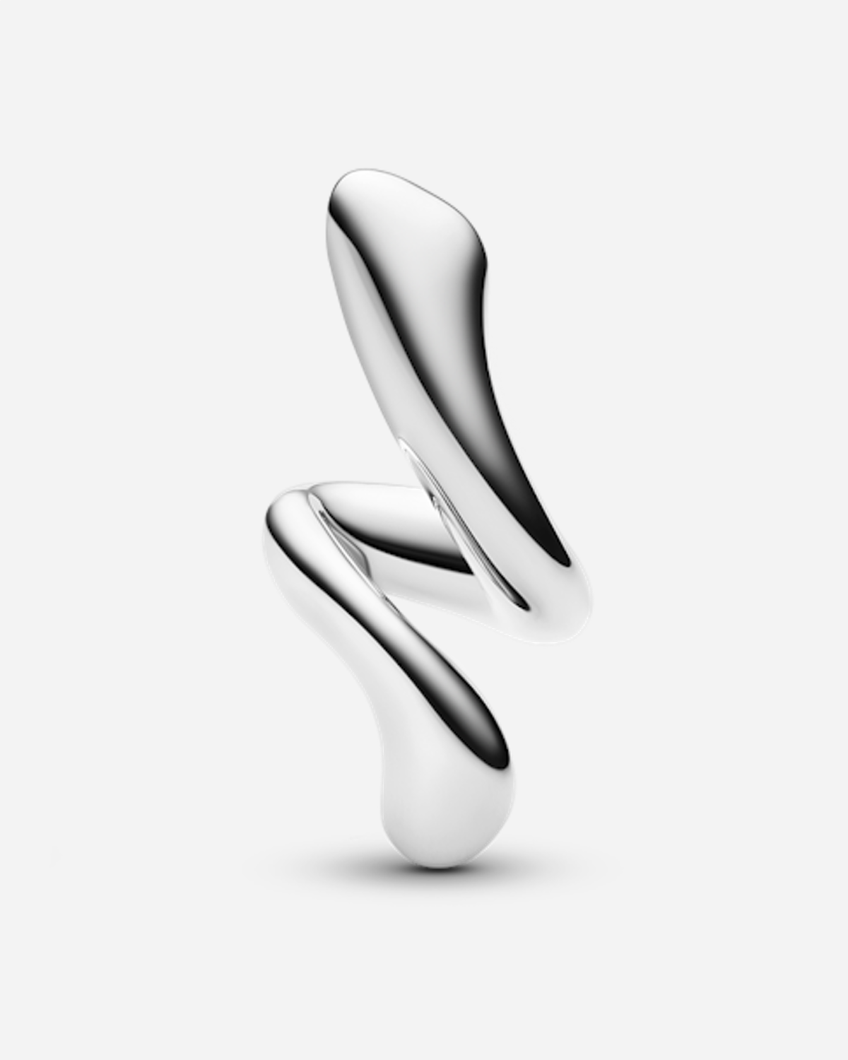 Coil Curl Stud Left  - Silver