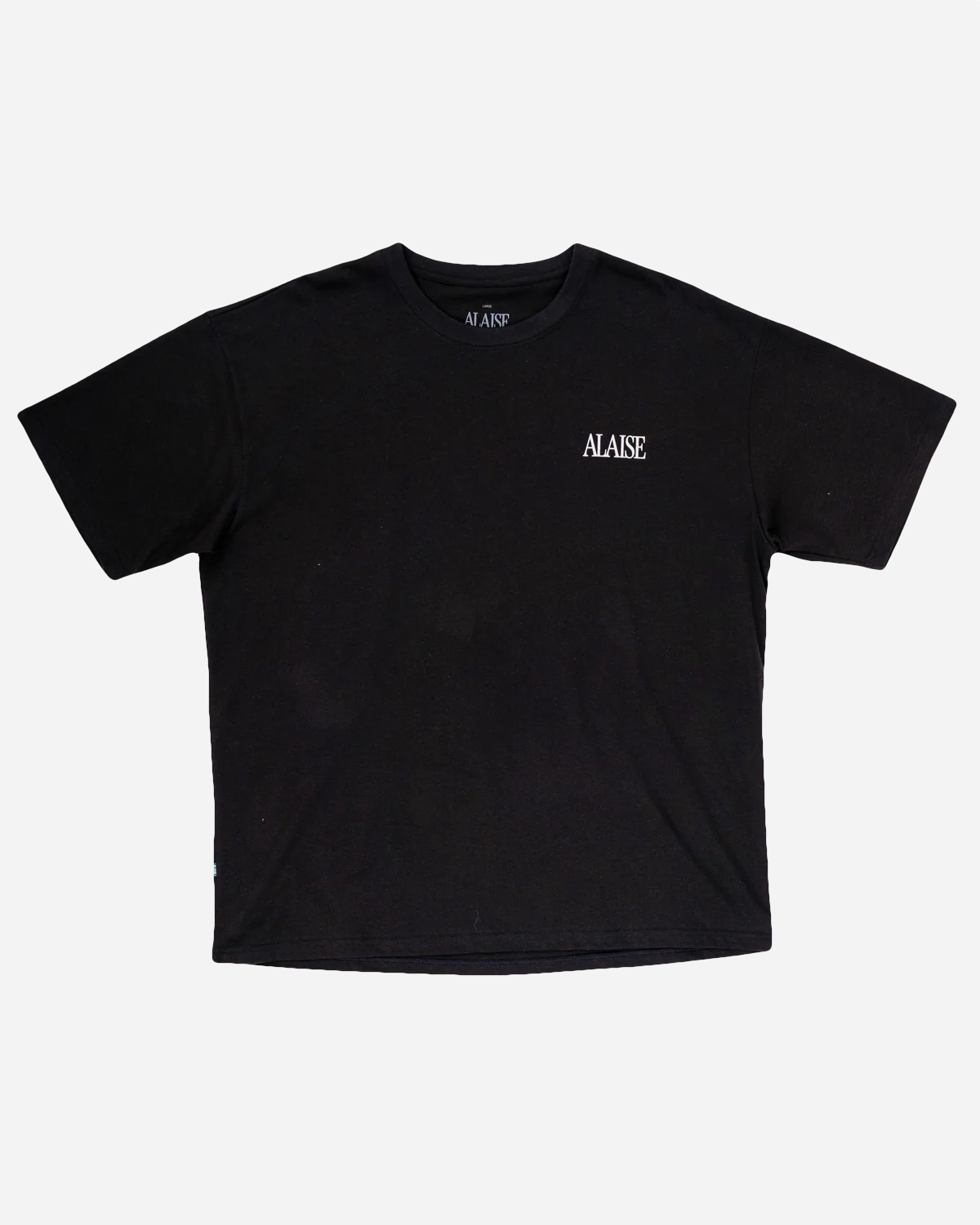 Cotton Tee Box Fit - Black