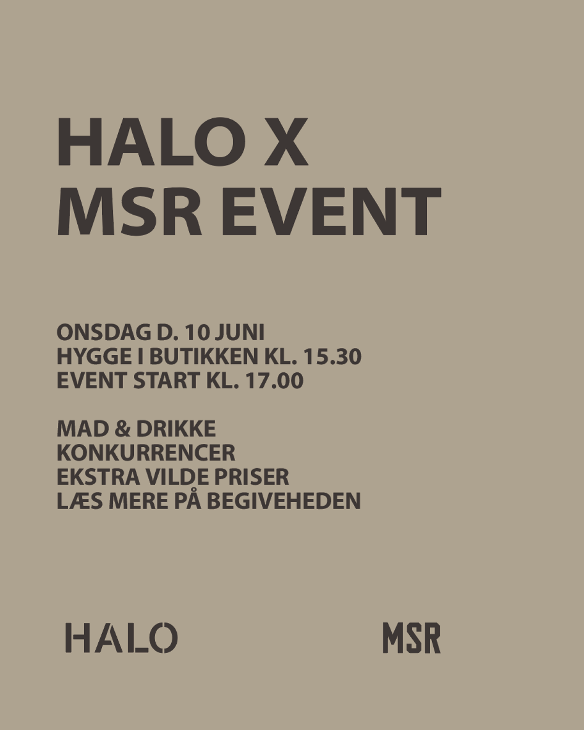 HALO X MSR EVENT