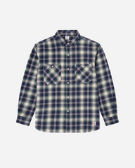 Work Shirt LS - Navy/Green