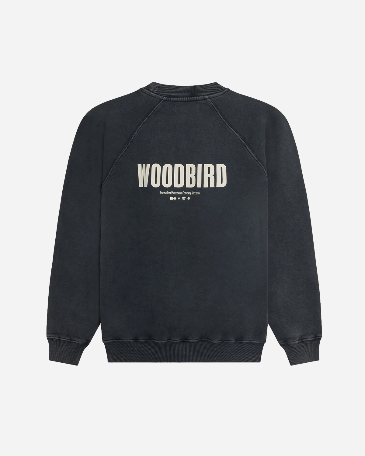 Zhang Washed Logo Crew - Black