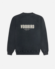 Zhang Washed Logo Crew - Black