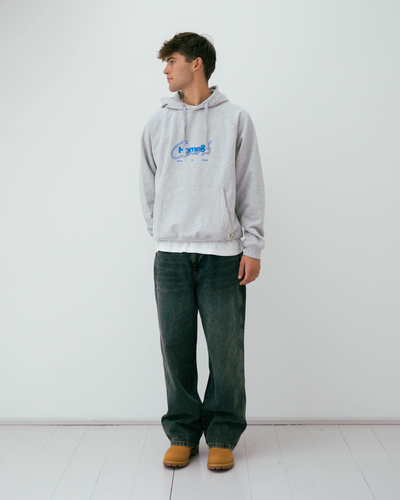 Paw Curb Hoodie - Snow Melange
