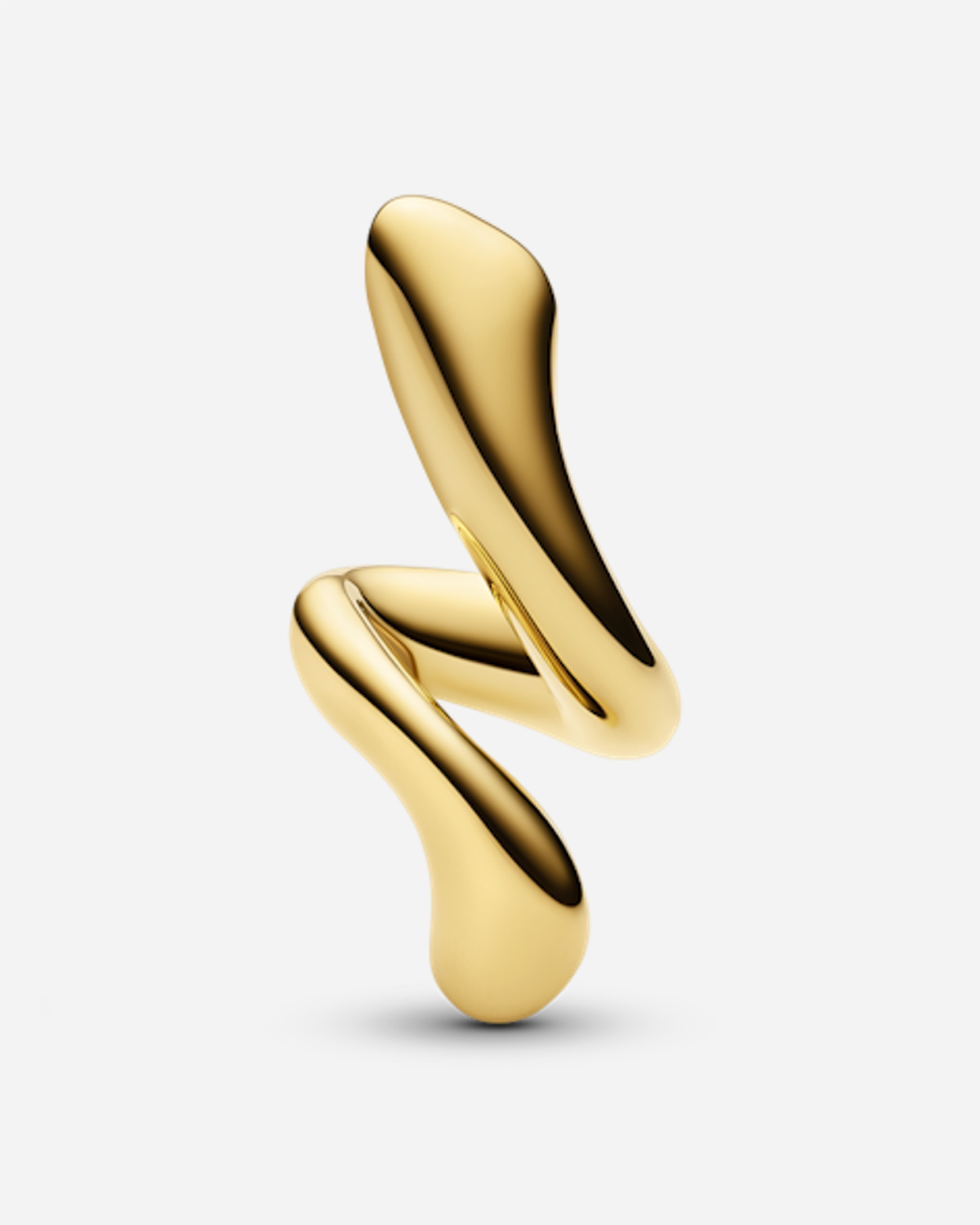 Coil Curl Stud Left  - Gold