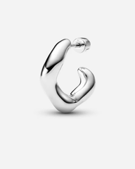 Anil Hoop Small Right - Silver