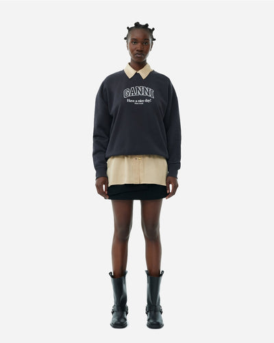 Isoli Ganni Oversized Sweatshirt - Phantom