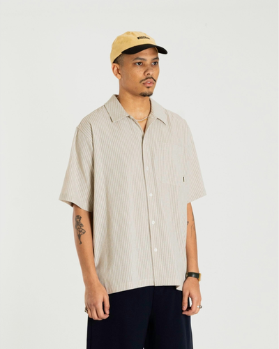 Banks Lines Shirt - Ecru
