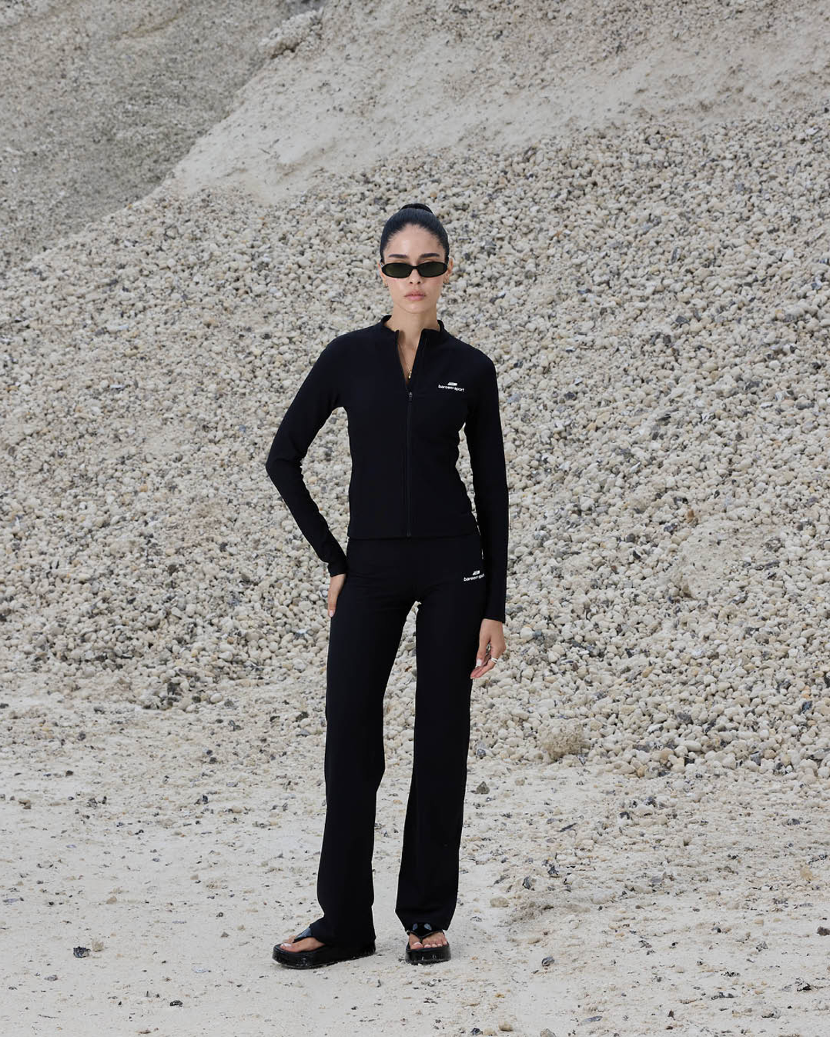 Wmns Straight Leg Tights - Black Onyx
