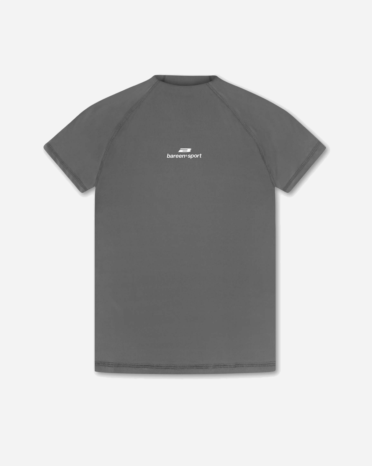 Wmns Mock Neck Stretch T-shirt - Iron Gate